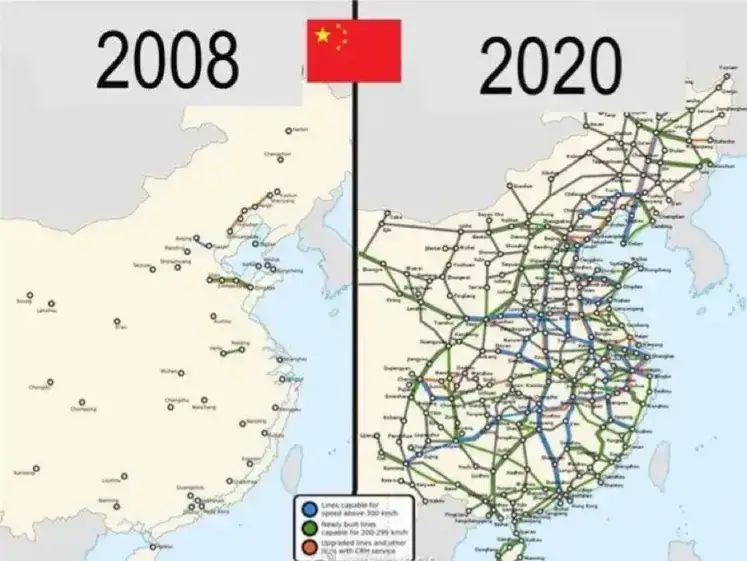 Високоскоростната железопътна мрежа на Китай